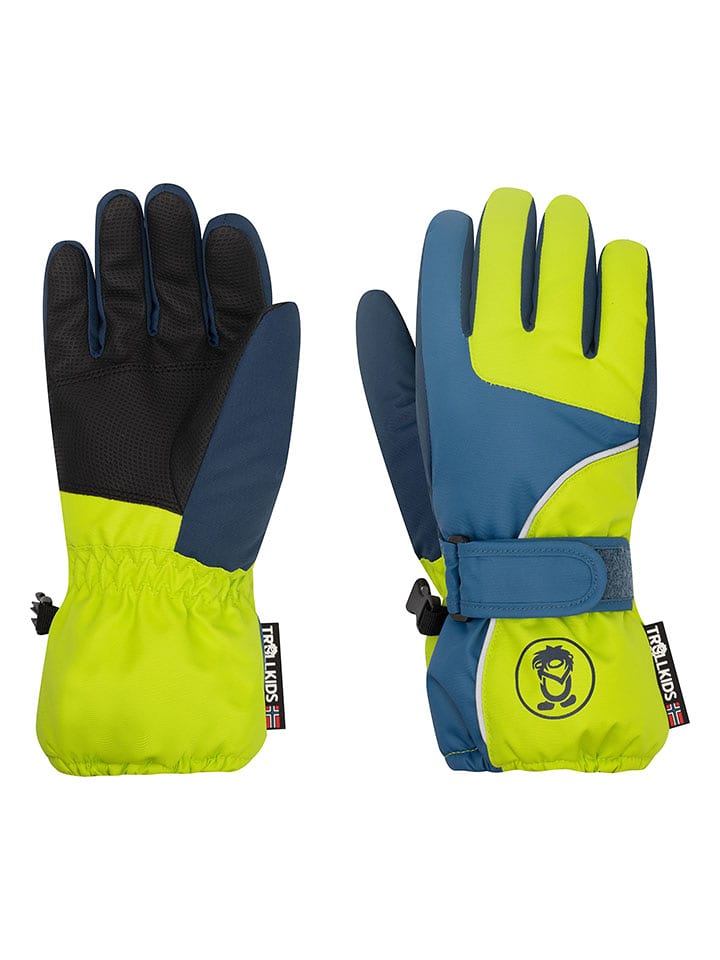 Trollkids Funktions-Handschuhe "Troll" in Gelb/ Blau - 4