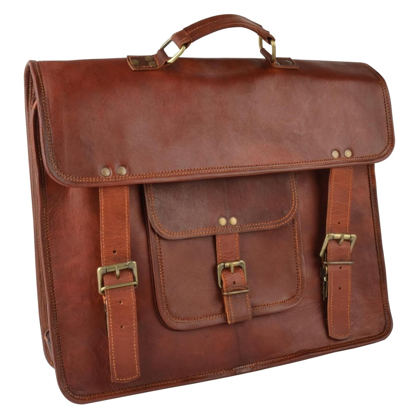 Mannesmann Leder-Werkzeugtasche (25 Teile) (M29048)