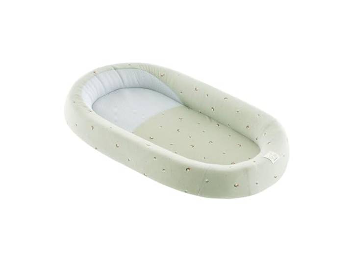 TRÄUMELAND Babynest HOME – atmungsaktives und weiches Babynest mit 3D-Luftpolster – Tragbare Schlafunterlage – Ideal für Neugeborene – Komfort & Sicherheit für Zuhause & unterwegs