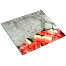 GLASPLATTE 60x52 cm Wassermelone