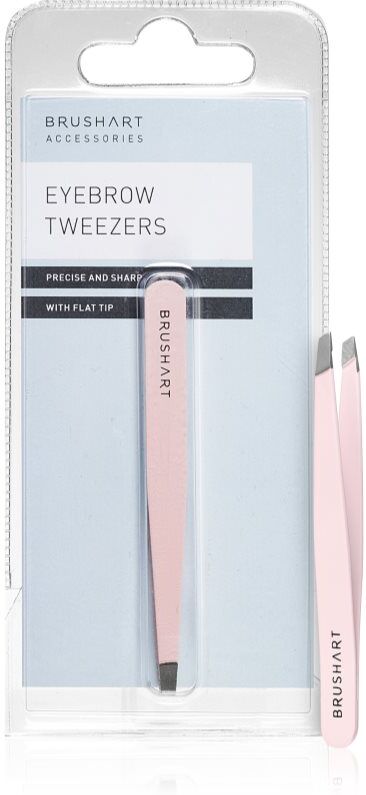 BrushArt Accessories Eyebrow tweezers pince à épiler Pink 1 pcs