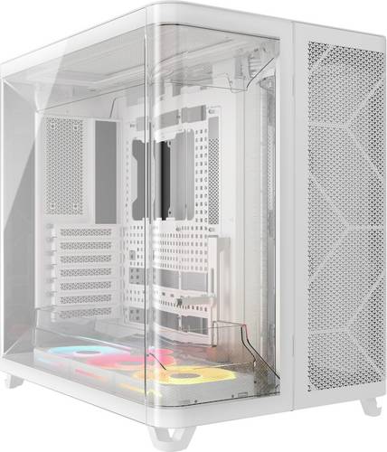 Corsair AIR 5400 LX-R LINK Midi-Tower PC-Gehäuse Weiß