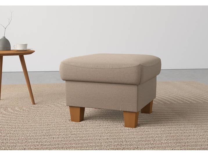 Stauraumhocker, Polyester, Grau (Taupe), 58×48×58 cm, Easy Care, Klassisch, Home Affaire