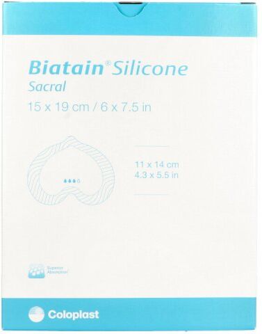 Biatain Silicone Schaumverb.sakrum klein 15x19 cm