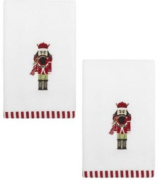 Avanti Linens Avanti Peppermint Nutcracker 2-Pack Fingertip Towel - Fingertip Towel 2 Pack