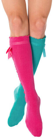 Kniestrümpfe "Candy", pink/türkis