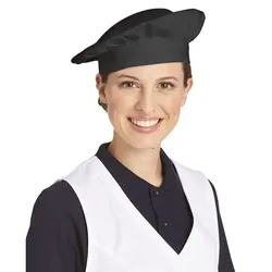 Kochmütze mit Klett "02/846" - schwarz