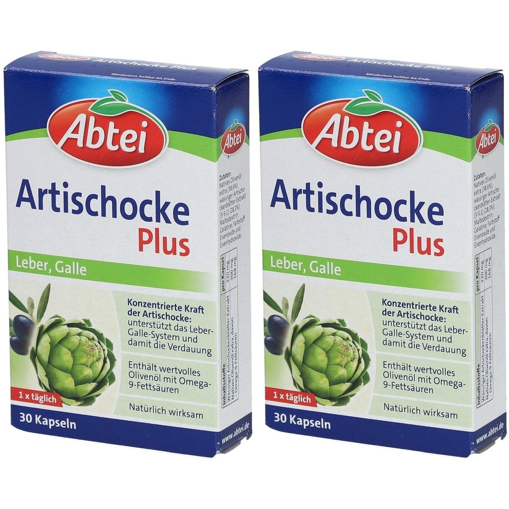 Abtei Artischocke Plus Kapseln TF 2x 2x30 St