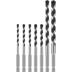 Bosch PRO HEX-5 Bohrer, 4x100, 5x100, 5x100, 6x100, 6x100, 8x150, 10x150 mm,7-teiliges Set - 2608707005