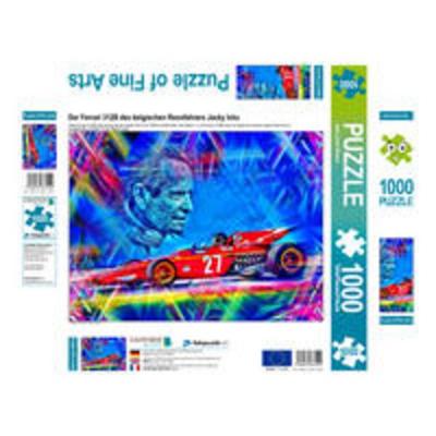 CALVENDO Puzzle Der Ferrari 312B mit Rennfahrer Jacky Ickx ist ein Modell der 1970er Jahre mit Kultstatus. | 1000 Teile Lege-Größe 64 × 48 cm