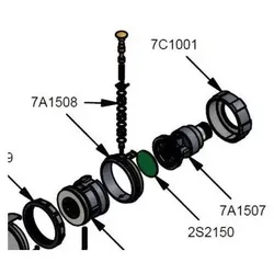 COX Ersatzteil 7A 1507 Serie 1 Druckluft Regulator 100psi 6.8 bar