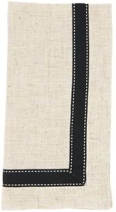 Saro Lifestyle "Grosgrain Accent Napkin (Set of 4) - 20""x20"""