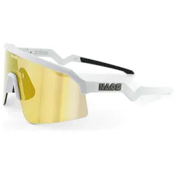 Naos, Unisex, Sportbrille, Ziris - Photochromic - Matte White / Bronze Gold (Bronze, Matte Weiss, Bronze), Gold, Bronze, Weiss