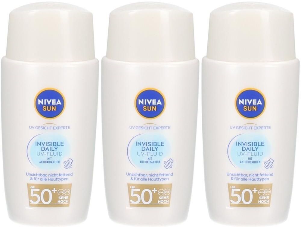 Nivea Sun UV Specialist Invisible Daily Fluid LSF 50+ 40ml x3 3x40 ml