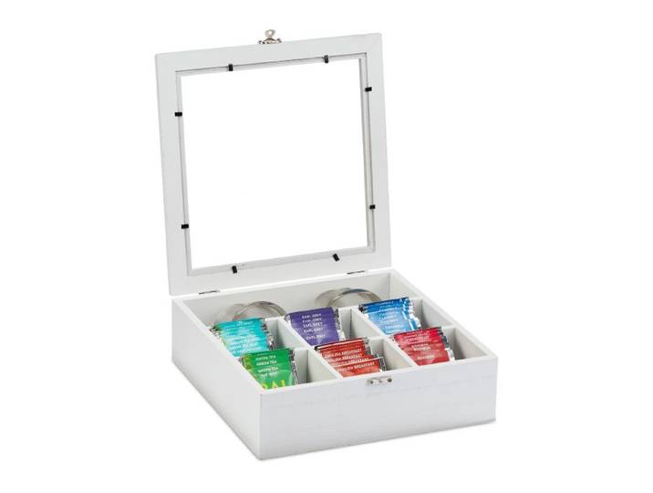 Relaxdays Teebox in Holzoptik