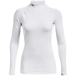 UNDER ARMOUR HeatGear Authentics Stehkragen-Shirt Damen 100 - white/black L