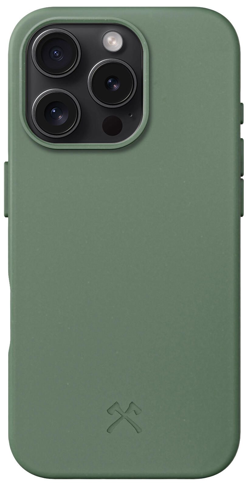 WOODCESSORIES Case Handy-Cover für Apple iPhone 16 Pro grün ECO772
