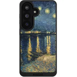 Nivocase Handyhülle für Samsung Galaxy S26 Hülle NIVOpure Case Schwarz Kunst Malerei (Samsung Galaxy S26), Smartphone Hülle, Schwarz