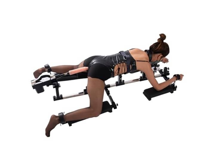 YXFHHY Fesseln Chair Maschine Bondage Für Paare Sexsofa BDSM Pranger Für Männer Und Frauen Kniender Kletterstuhl Spreizstange Extreme Fetisch Handschellen Und Fesseln Sexmaschine Vibrator Mit Dildo