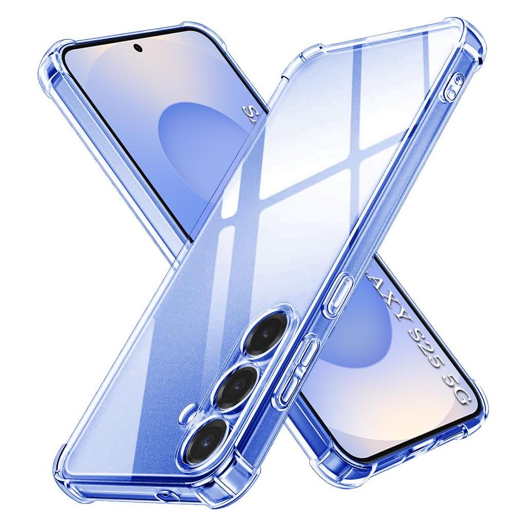 Techsuit - Shockproof Clear Silicone - Samsung Galaxy S25 - Clear (Samsung Galaxy S25) (56361144)