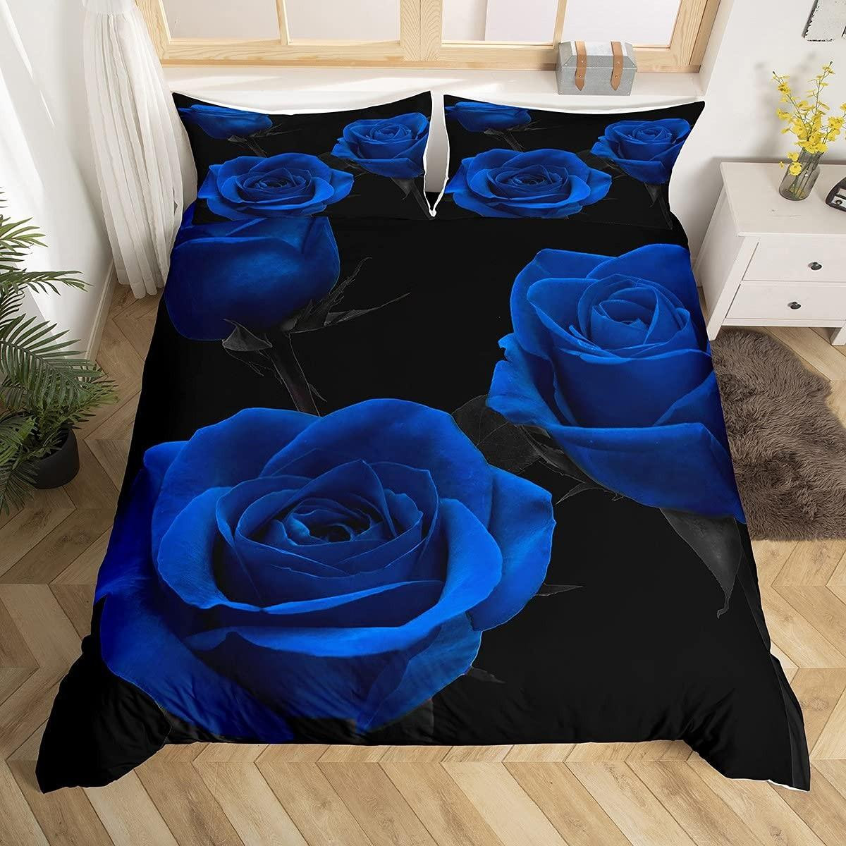 Solidchoice 3D Rozen Dekbedovertrek Set met Bloemmotief