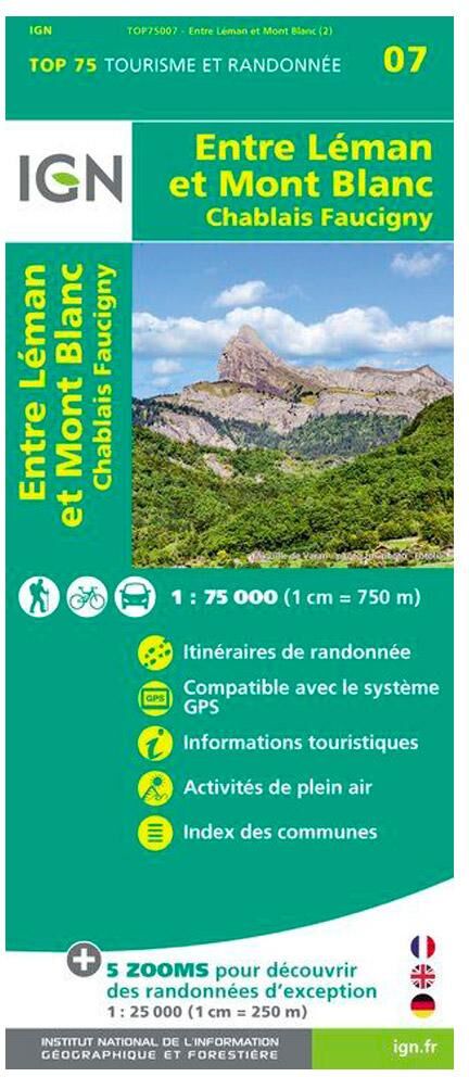 IGN  - Entre Leman et Mont-Blanc Chablais Faucigny - Carte