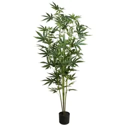 Europalms, Kunstpflanzen, Hanfpflanze, Kunstpflanze, 150cm (150 cm)