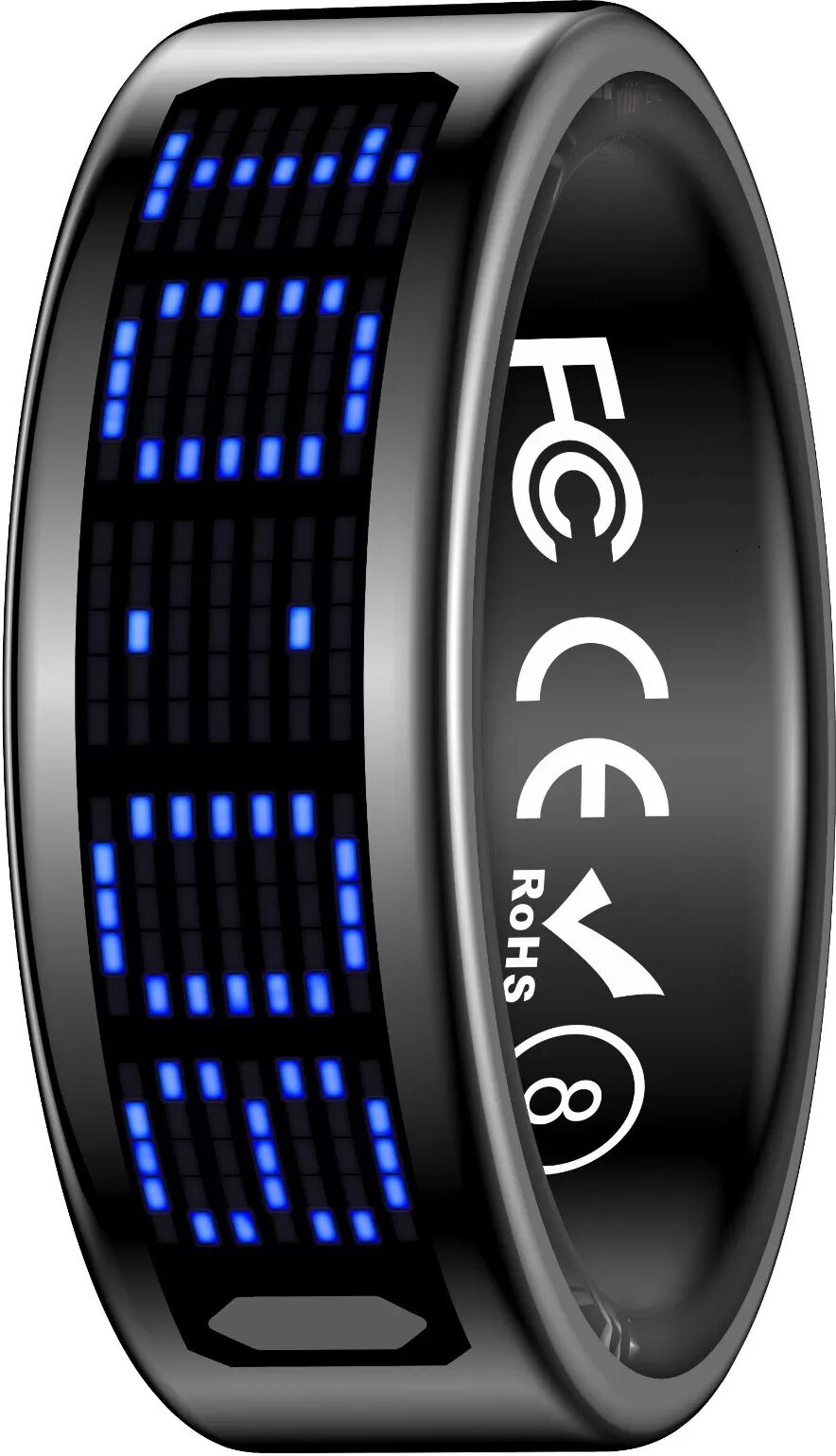 INF Smart Ring mit Display: Touch-Steuerung, Fitness-Tracking und Fernbedienung Schwarz 12