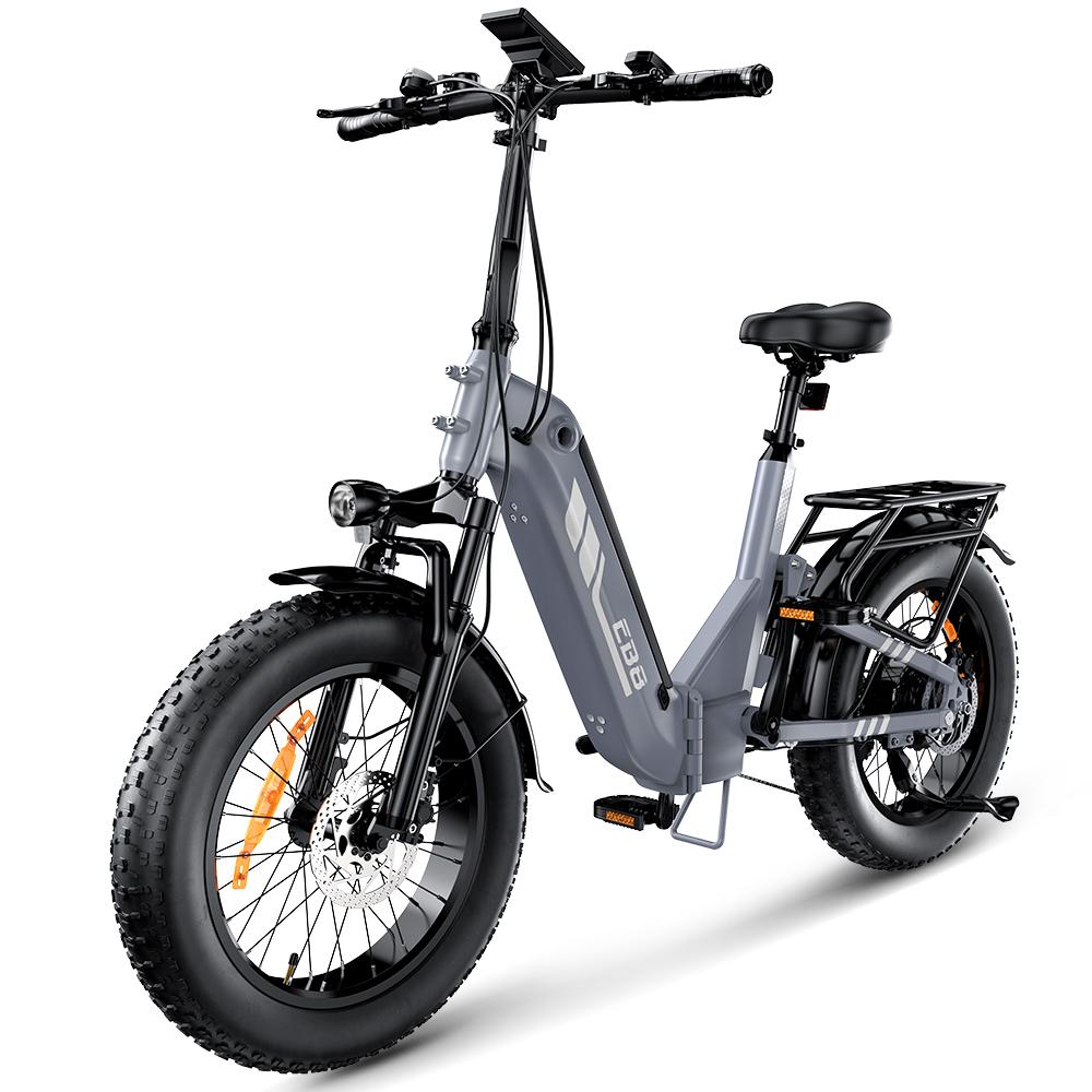 EB8 Klappbares 20-Zoll Fettreifen All-Terrain-E-Fahrrad, 48V 15Ah, Stromunterbrechungs-Bremshebel, Scheibenbremsen, APP-Verbindung, 150 kg Traglast