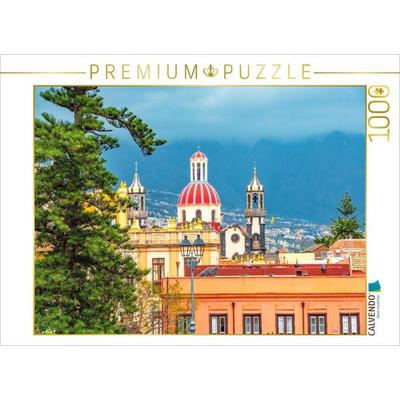 CALVENDO Puzzle Blick auf die Altstadt, La Orotova, Teneriffa | 1000 Teile Lege-Größe 64x48cm Foto-Puzzle für glückliche Stunden