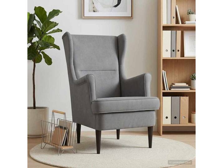 vidaXL Sessel vidaXL Sessel Dunkelgrau Samt