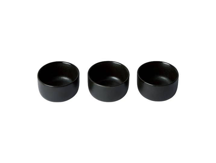 Aida Bol Raw mini Ø7,5 cm Lot de 3 Noir titane