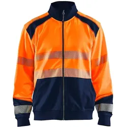 Blakläder,  Sweatshirt mit Reissverschluss und hoher Sichtbarkeit (S)