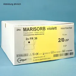 MARISORB Nahtmaterial DS 19 4/0=1,5 violett Fadenlänge 70 cm 24 Stück