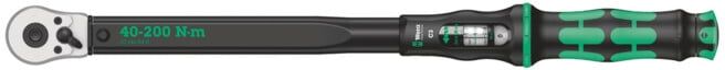 Clé dynamométrique Click-Torque Wera 1/2 po. 40 - 200 Nm (05075622001)