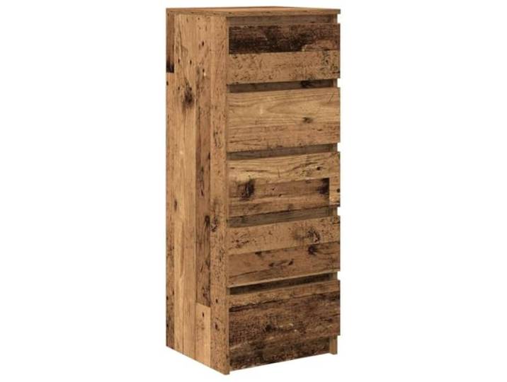 GFMGUEMV Sideboard mit Schubladen Altholz-Optik 37,5x35x99 cm Holzwerkstoff Stabile Oberplatte, vielseitig nutzbar, glatte Oberfläche, feuchtigkeitsbeständig, langlebiger Holzwerkstoff