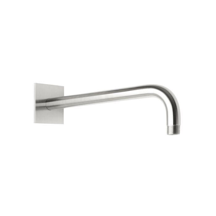 Herzbach Living Spa iX square Wandarm 17.960350.2.09 350 mm, für Regenbrause, Rosette 70x70mm, Edelstahl gebürstet
