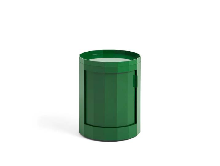 HAY - Facet Cabinet mit Füssen und Rollen, niedrig, spinach green