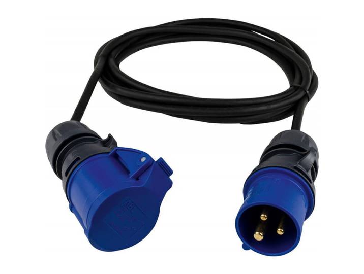 Rev - 0577710555 Alimentation Rallonge 16 A Noir 5.00 M H05rr-f 3g 1\,5 Mm²