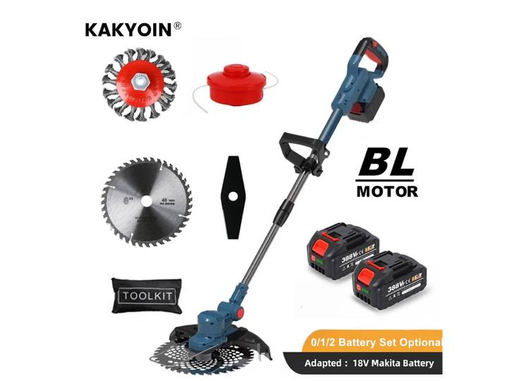 KAKYOIN-Tondeuse à Gazon Électrique Sans Fil, Tondeuse à Branches, Coupe-Arbuste, Outils de Jardin pour Makita, Batterie 18V