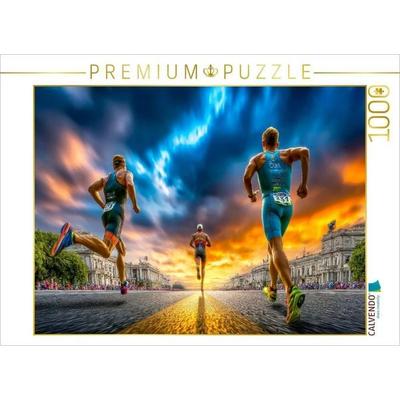 CALVENDO Puzzle Die dritte Disziplin - laufen | 1000 Teile Lege-Größe 64x48cm Foto-Puzzle für glückliche Stunden