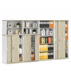 Schrank-Set MIRELLI, Typ D, weiß / Eiche sonoma