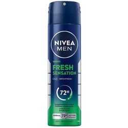 4x Nivea Men, Deo, Fresh Sensation Spray (Spray, 150 ml)