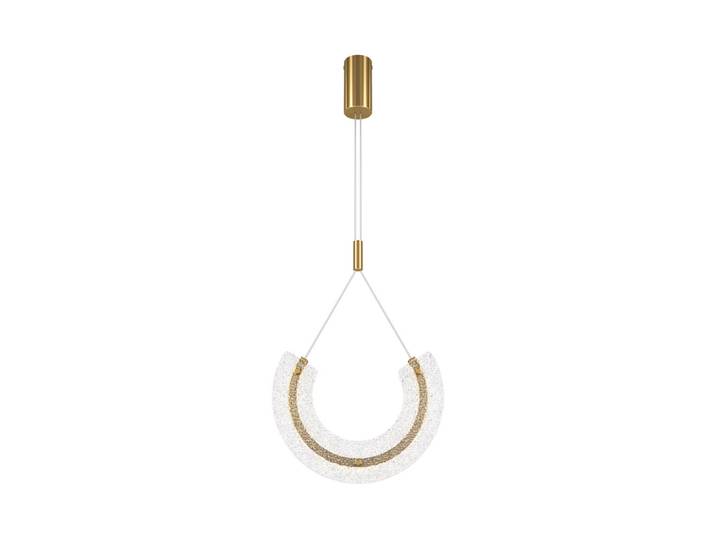Maytoni Maya LED Pendelleuchte, Hängeleuchte 10W Gold-Farbe 85Ra Warmweiss