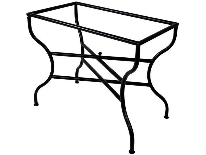 Marrakesch Orient & Mediterran Interior Tischgestell Tischuntergestell eckig aus Metall, handgeschmiedet, Schwarz 120 cm (1-St)