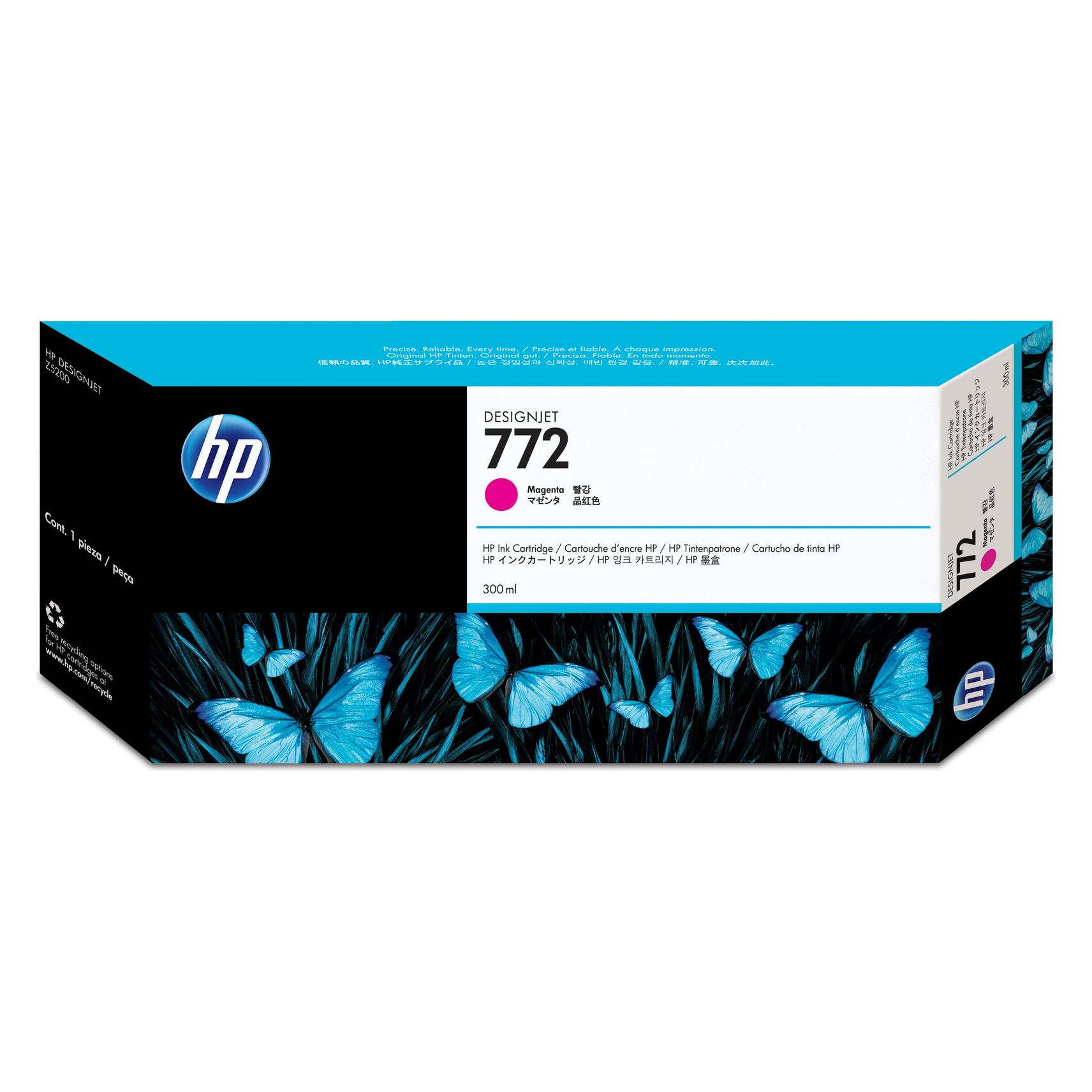 HP Ink Cart. CN629A No.772 für DnJ Z5200 magenta (300ml) (CN629A)