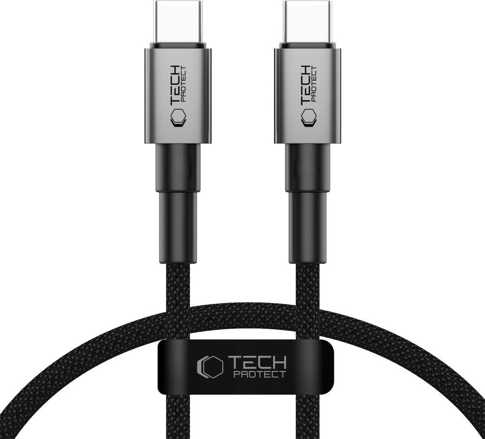 Tech-Protect Ultraboost 100W USB-C til USB-C Kabel - PD - 50 cm - Sort / Mørkegrå