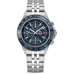 SWISS MILITARY HANOWA - WATCHMAN - Chronograph - Metallarmband - blue dial