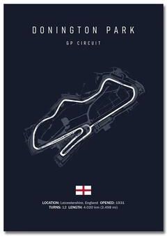 Uplift Picks F1 Track Wall Art Circuit Map Canvas Poster For Motorsport Racing Decor 30x40 Cm 22 unframed