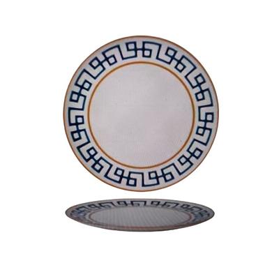 6 x flache Teller DEDALO - Porzellan - 26cm - Morini